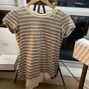 Sacai luck striped tee